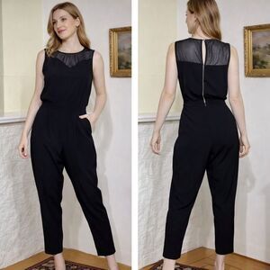 Rock & Shine Black Sleeveless Crop Jumpsuit
